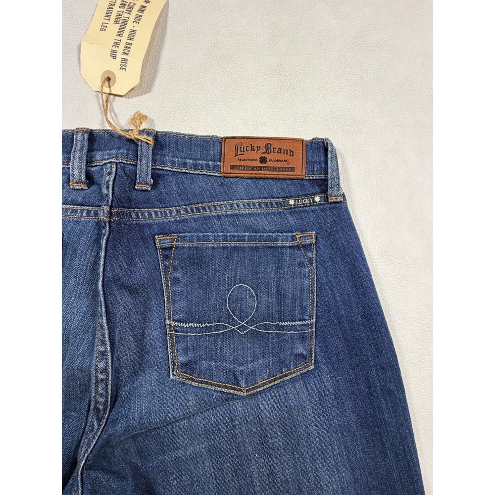 NWT‎ Lucky Brand Sofia Straight Jeans Regular Dark Wash Mid Rise Womens 10/30 - Picture 9 of 10